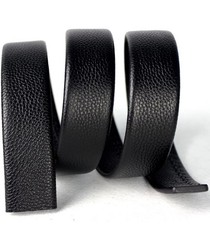 Men&rsquo;s Wolf Head Fashion Belt Silver Buckle Black