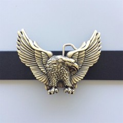 Vintage Bronze Eagle Wildlife Western Cowboy Belt Buckle