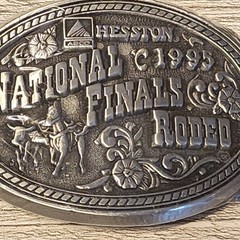 Choice Hesston Belt Buckle – Miniature Collection Buckle – National Finals Rodeo