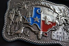NOCONA Western Belt Buckle Texas Scene 37592