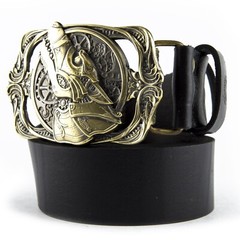 Belt buckle Steampunk Wolf, Solid brass sculptural victorian art wolf belt buckl