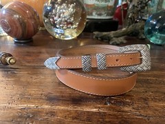 Douglas Magnus James Reid Style Sterling Silver Belt Buckle 33-35-1.25”🐂✅