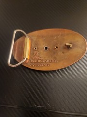 Rare Vintage King Baby Studios Brass Belt Buckle From 2006 203 grams