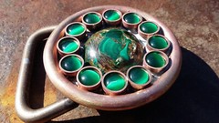 Atlantis Gemstone belt buckle -Handmade- RT ARTISAN WORKS