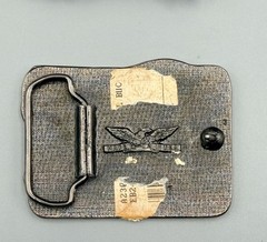 2 Vtg USA Made Brass Belt Buckles Nashville Country Music Western Guitar Fiddle