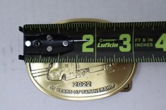 Walmart Private Fleet 2022 Children&rsquo;s Miracle Network Safety Brass Belt Buckle