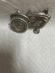 2004 Silver Star Tractor Belt Buckle with Moving Wheel