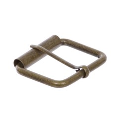 1 1/2&Prime; Nickel Plated Single Prong Simple Roller Buckle