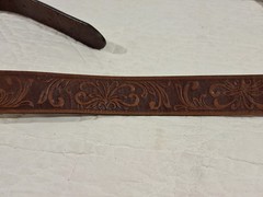 Justin TROPHY BULL Buckle On Genuine Leather Belt
