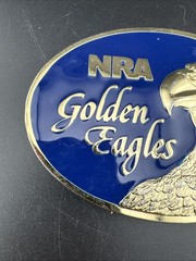 1980&rsquo;s Vintage NRA Golden Eagles Belt Buckle with Original Box