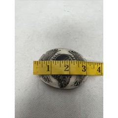 Siskiyou Buckle Co. Pewter Belt Buckle 1995 Wolf Eagle Native