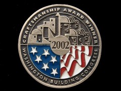 SB09103 2002 **WASHINGTON BUILDING CONGRESS CRAFTSMANSHIP AWAR WINNER** BUCKLE