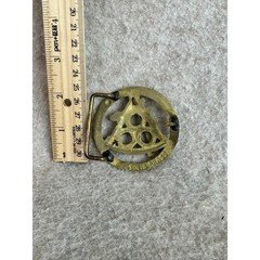 Vintage Solid Brass Belt Buckle Geometric Design Men&rsquo;s Accessory