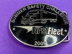 Summer Safety Challenge First Fleet 05 Driver Truckers Safety Award Belt Buckle