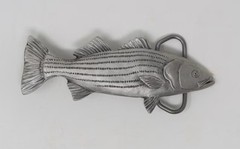 Salmon Buckle – Pewter Belt Buckle