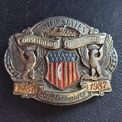 The Great American Belt Buckle Co US Constitution 200th Anniversary 1987 Limited