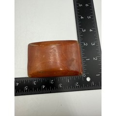 Vintage Handmade Wood Belt Buckle Rectangular Rustic Western Brown Boho