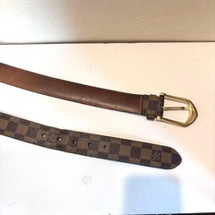 Louis Vuitton Pre-Owned Suntulle Riveted Belt Damier