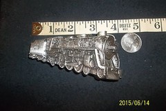 Bergamot Train Belt Buckle ! 1978 brass works 1002