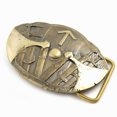 Tiwaz belt buckle, Old Norse Scandinavian Nordic Celtic Viking Pagan TYR runic