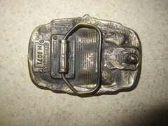 VINTAGE 1983 US United States Army Firepower Belt Buckle H1071 Great American