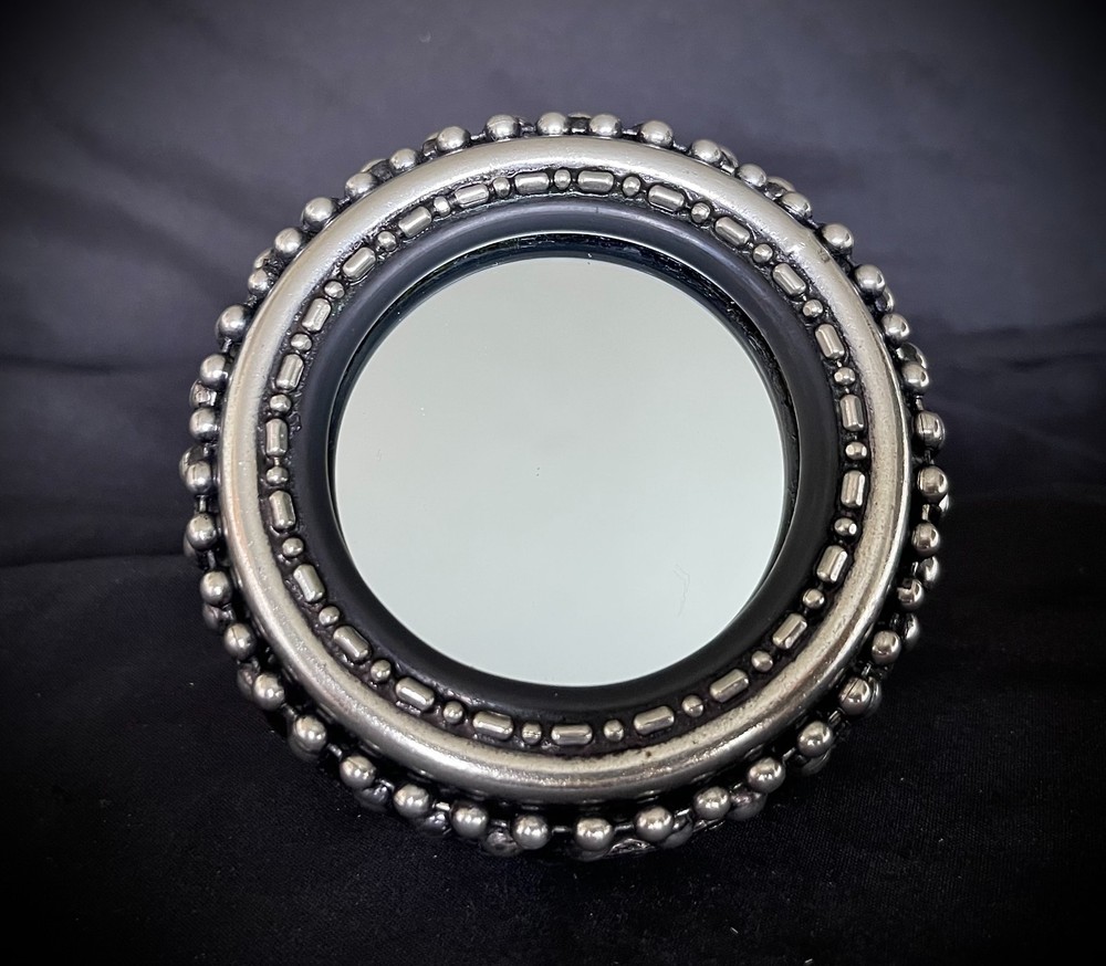 “Tire” Mirror Industrial Round 3” Heavy Belt Buckle OOAK Darren McNeese