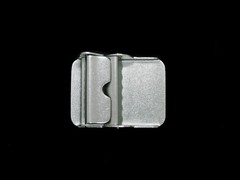 TJ15105 REALLY NICE **ROUNDED EDGE RECTANGLE** FASHION SILVERTONE BELT BUCKLE