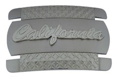 Vintage State of California Belt Buckle Silver Metal Men Western Cowboy Rodeo