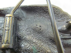 Heavy Brass BASS ANGLERS SPORTSMAN SOCIETY DIMENSIONAL BELT BUCKLE, Detailed