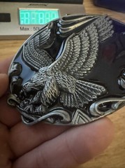 Bald Eagle Motorcycle Belt Buckle Cowboy Rodeo Collector American USA Patriot