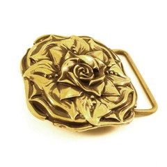 Belt buckle “Rose”; Ornamental belt buckle; Belt buckle for a women;