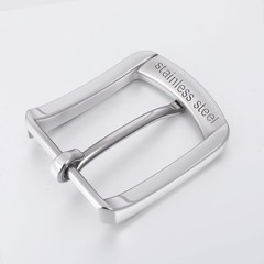 Silver Belt Buckle, 1.5 Inch Belt Buckles for Men, Stainless Steel Single Prong