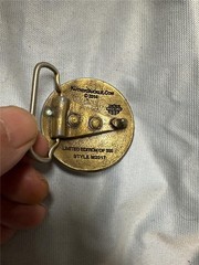 Vintage Limited Edition Kutner Brass Belt Buckle Unique Design