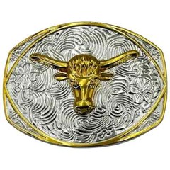 Oversize BIG BULL HEAD Belt Buckle Silver GOLD Western Cowboy Large ov39