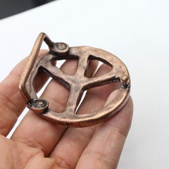 Belt buckle peace copper clasp buckle removable clasp for 4 cm leather