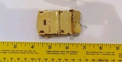 US Navy Belt Buckle Solid Brass White Belt Gloves