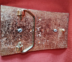 VTG Gold Toned Belt Buckle w Oval Jasper Stone fits 1 .5&Prime; Western Style Belt