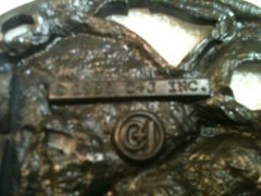 VINTAGE 1990 FLYING EAGLE C+J INC BELT BUCKLE MADE IN THE USA 1541