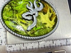 Browning Logo Deer Buck Doe Hunting Hunters Camouflage USA Belt Buckle