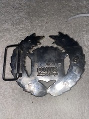 Vintage Cadillac Emblem Flag Large Belt Buckle by Famous Stars and Straps