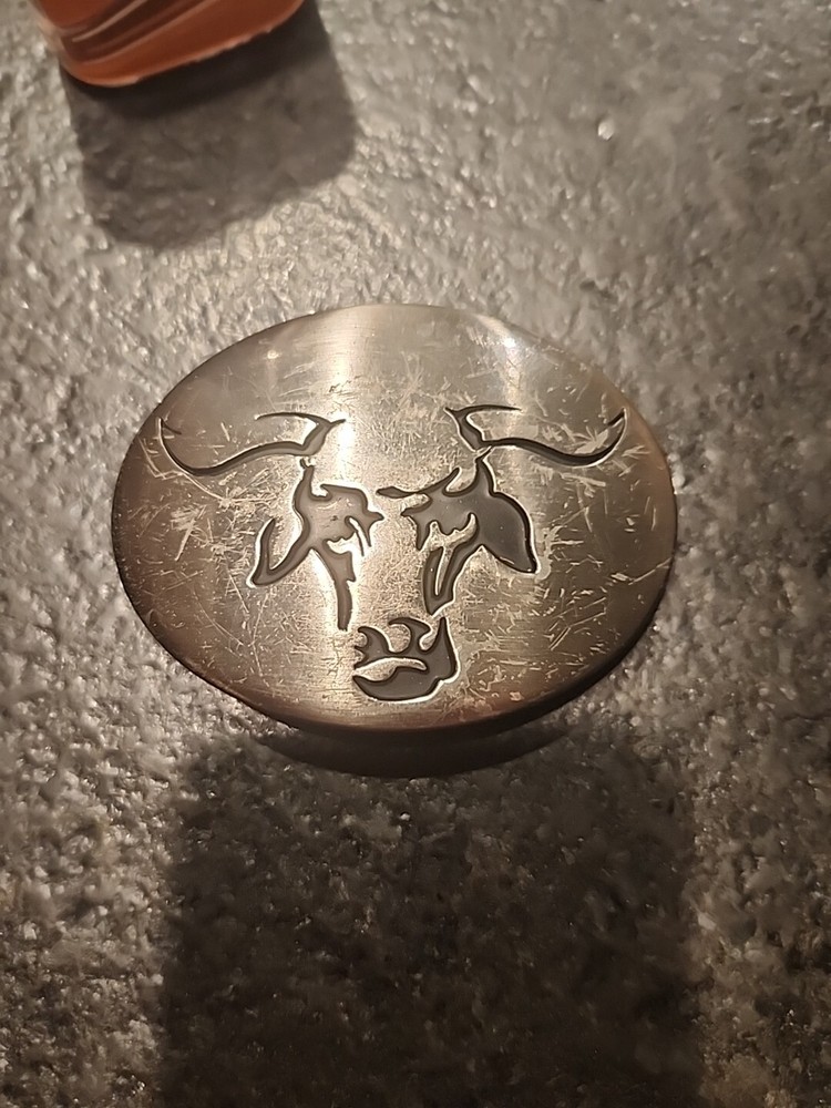 Justin TROPHY BULL Buckle Plenty Of Life Left Western Cowboy