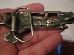VINTAGE PROPELLER AIR PLANE BELT BUCKLE – HEAVY – GW13