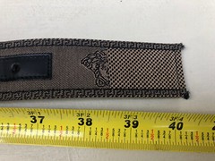 Men’s Vtg Versace Signature Medusa Print Leather Belt B3729 Made In Italy 34/85
