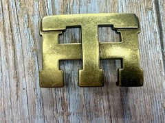 Tommy Hilfiger Monogram TH American Clothing Brand Apparel BrassTone Belt Buckle