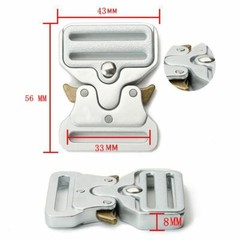 32 38mm 43 50mm Tactical Belt Buckles Metal Quick Release Military Straps Girdle