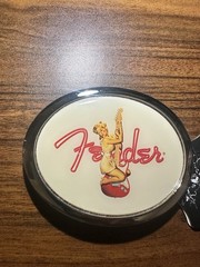 Rare Vintage Fender pinup girl belt buckle. Please read description.