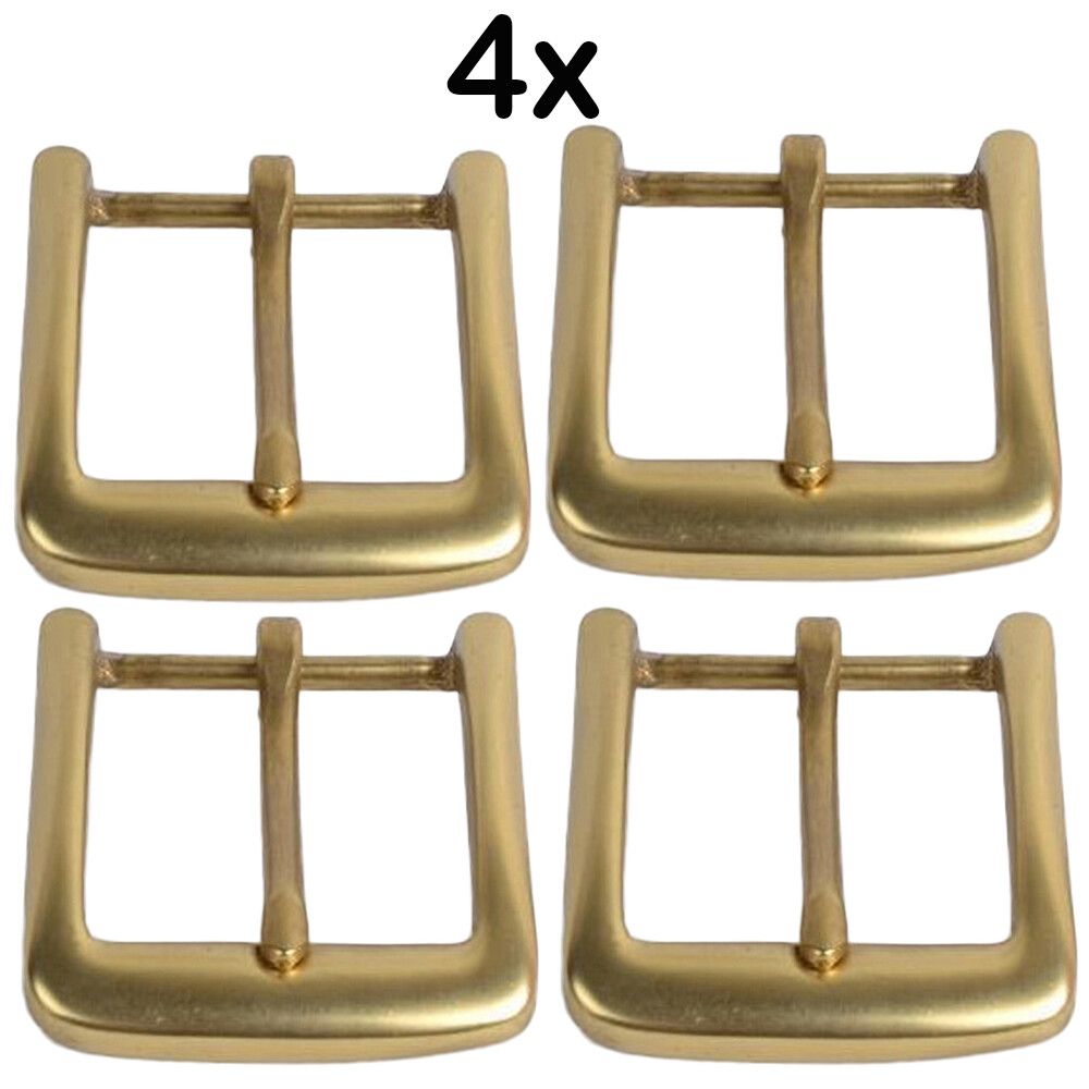 Solid Brass Belt Buckles Tongue Pin Belt Buckle Fits For 1.5 INCHES Belt 4PCS