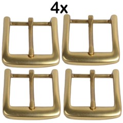 Solid Brass Belt Buckles Tongue Pin Belt Buckle Fits For 1.5 INCHES Belt 4PCS