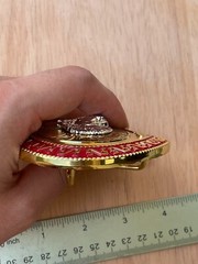 Western Buckle Oval Silver Gold Red Horse Head Cowboy 2 » Hebillas Vaqueras