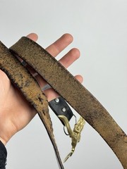 Leather Belt with Brass Longhorn Skull Buckle – Western Biker Rock Statement